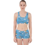 Seamless Pattern Vector Owl Cartoon With Bugs Work It Out Gym Set