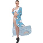 Sky Pattern Maxi Chiffon Beach Wrap