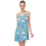 Sky Pattern Summer Time Chiffon Dress