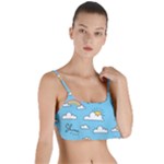 Sky Pattern Layered Top Bikini Top 