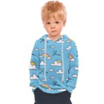 Seamless Pattern Vector Owl Cartoon With Bugs Kids  Overhead Hoodie
