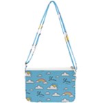Sky Pattern Double Gusset Crossbody Bag