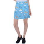 Sky Pattern Tennis Skirt