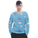 Sky Pattern Men s Long Sleeve Raglan T-Shirt