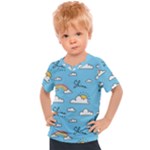Sky Pattern Kids  Sports T-Shirt