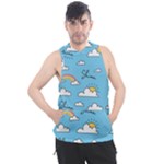 Sky Pattern Men s Sleeveless Hoodie