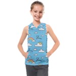 Sky Pattern Kids  Sleeveless Hoodie