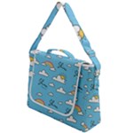 Seamless Pattern Vector Owl Cartoon With Bugs Box Up Messenger Bag