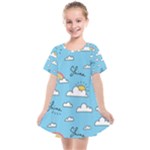 Seamless Pattern Vector Owl Cartoon With Bugs Kids  Smock Dress