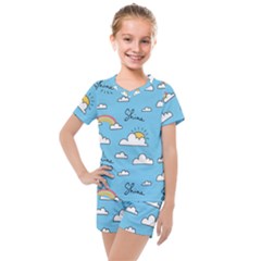 Kids  Mesh T-Shirt and Shorts Set 