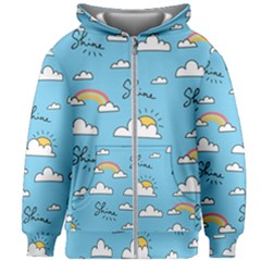 Kids  Zipper Hoodie Without Drawstring 