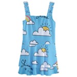 Seamless Pattern Vector Owl Cartoon With Bugs Kids  Layered Skirt Swimsuit