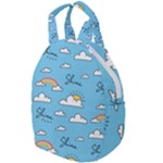 Seamless Pattern Vector Owl Cartoon With Bugs Travel Backpack
