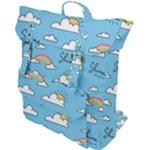 Seamless Pattern Vector Owl Cartoon With Bugs Buckle Up Backpack