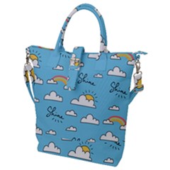 Buckle Top Tote Bag 