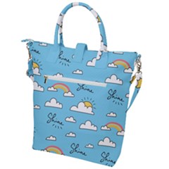 Buckle Top Tote Bag 