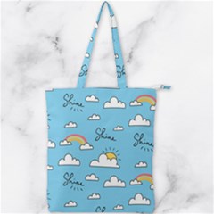 Double Zip Up Tote Bag 