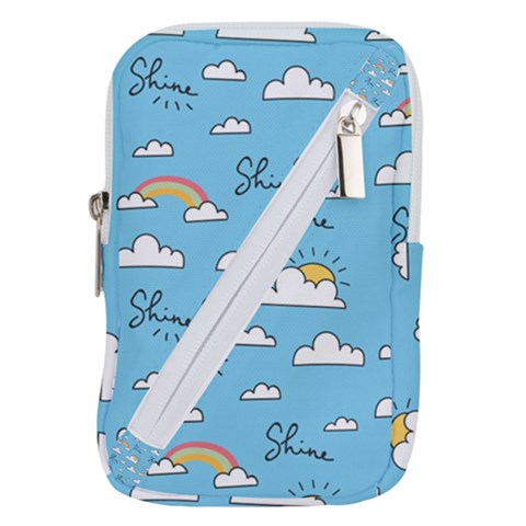 Seamless Pattern Vector Owl Cartoon With Bugs Belt Pouch Bag (Small) from ArtsNow.com