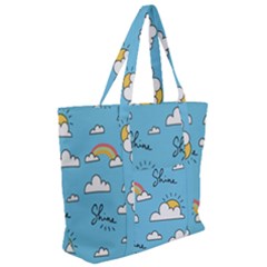Zip Up Canvas Bag 