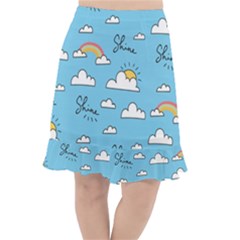 Fishtail Chiffon Skirt 
