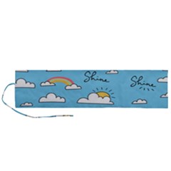 Seamless Pattern Vector Owl Cartoon With Bugs Roll Up Canvas Pencil Holder (L) from ArtsNow.com