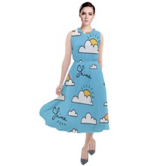 Round Neck Boho Dress 