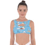 Seamless Pattern Vector Owl Cartoon With Bugs Bandaged Up Bikini Top