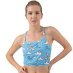 Seamless Pattern Vector Owl Cartoon With Bugs Mini Tank Bikini Top