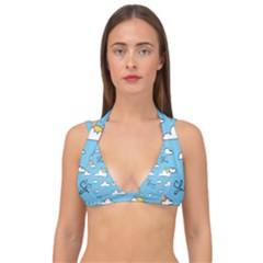 Double Strap Halter Bikini Top 