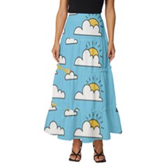 Tiered Ruffle Maxi Skirt 