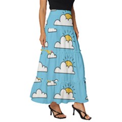 Tiered Ruffle Maxi Skirt 