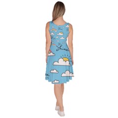 Knee Length Skater Dress With Pockets 