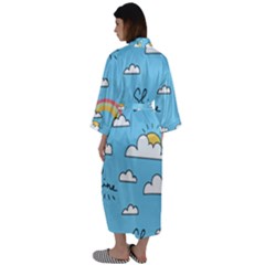 Maxi Satin Kimono 