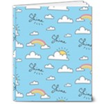 Sky Pattern 8  x 10  Softcover Notebook