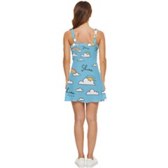 Ruffle Edge Bra Cup Chiffon Mini Dress 