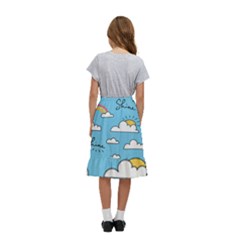 Kids  Ruffle Flared Wrap Midi Skirt 