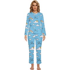 Womens  Long Sleeve Lightweight Pajamas Set 