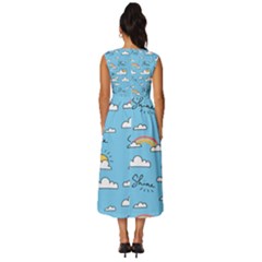 Sleeveless Round Neck Midi Dress 