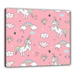 Cute Unicorn Seamless Pattern Canvas 24  x 20  (Stretched)