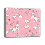 Cute Unicorn Seamless Pattern Deluxe Canvas 14  x 11  (Stretched)