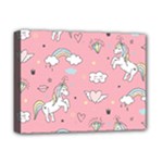 Cute Unicorn Seamless Pattern Deluxe Canvas 16  x 12  (Stretched) 