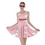 Cute Unicorn Seamless Pattern Skater Dress