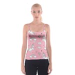 Cute Unicorn Seamless Pattern Spaghetti Strap Top