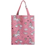 Cute Unicorn Seamless Pattern Zipper Classic Tote Bag