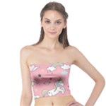 Cute Unicorn Seamless Pattern Tube Top