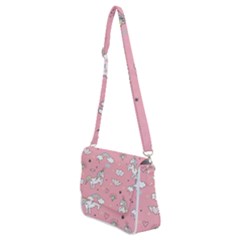 Shoulder Bag with Back Zipper 