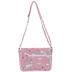 Shoulder Bag with Back Zipper 
