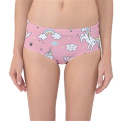 Mid-Waist Bikini Bottoms 