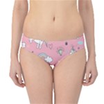 Cute Unicorn Seamless Pattern Hipster Bikini Bottoms