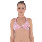 Cute Unicorn Seamless Pattern Halter Neck Bikini Top